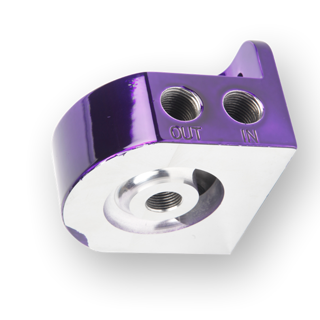 Billet Aluminum High Volume Fuel Filter / Water Separator Head