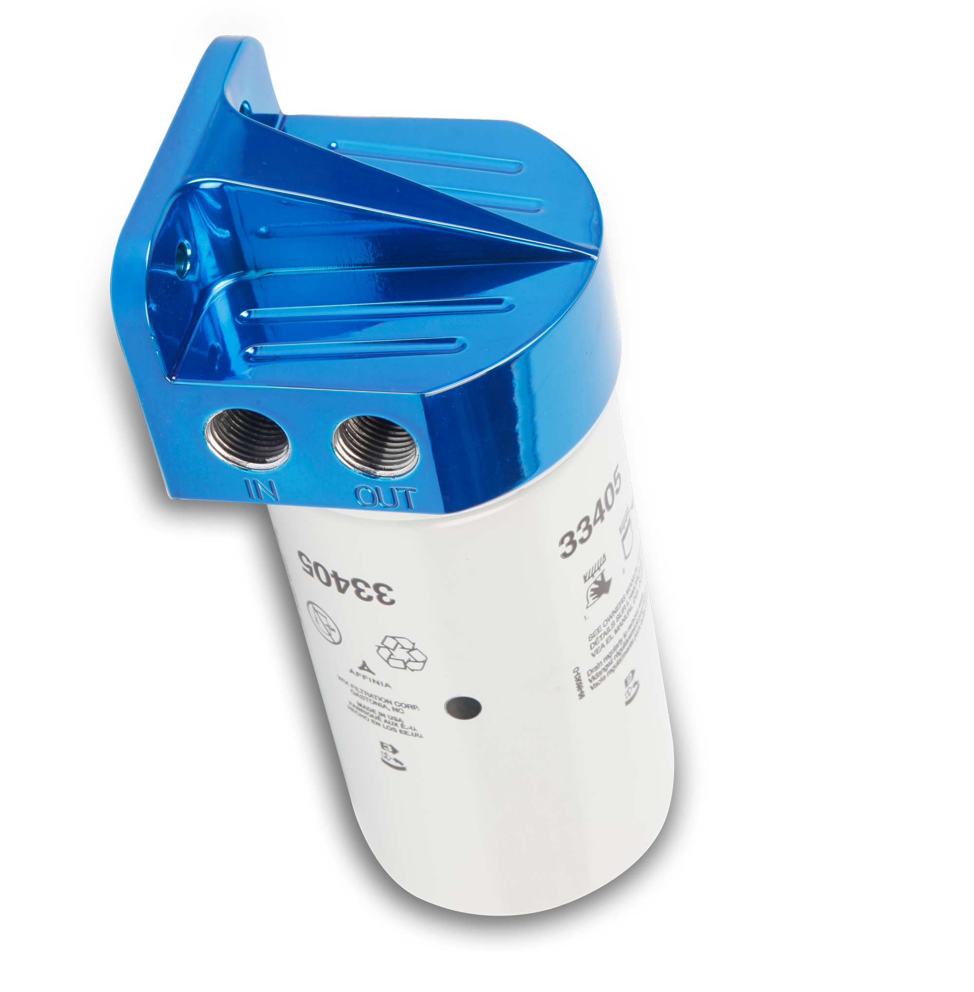 Billet Aluminum High Volume Fuel Filter / Water Separator Kit