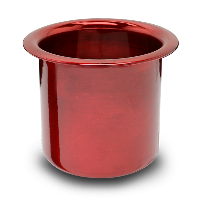 Cup Holders Spun Aluminum - Small (3")
