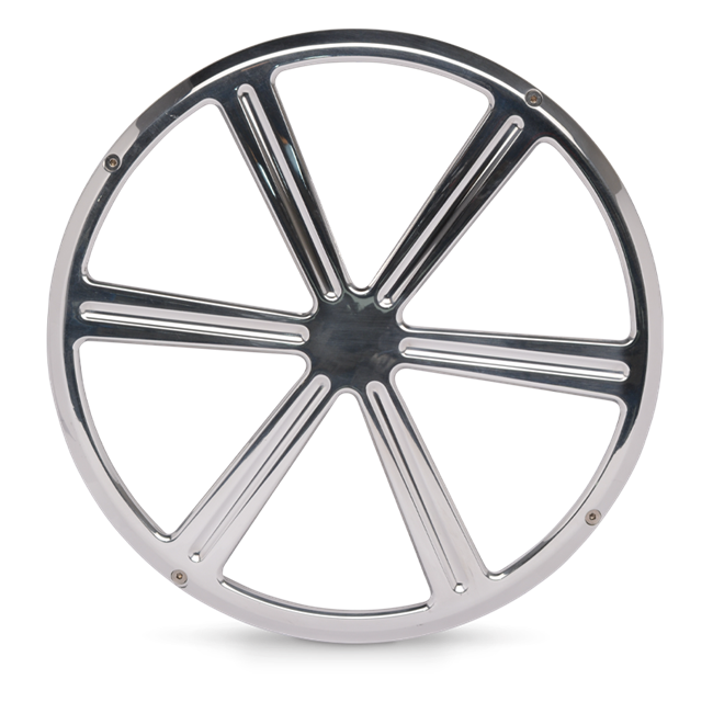 Billet Aluminum 12" Subwoofer Grill Wheel Style