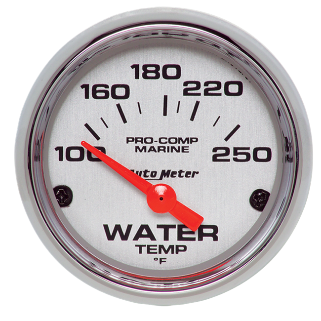 Water Temp 2 - 1 / 16" Platinum