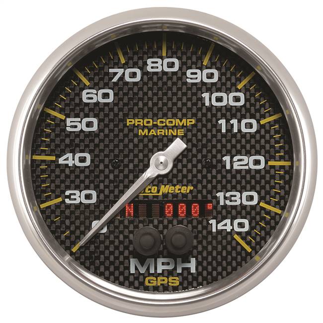 GPS HP Speedometer with Display 140 MPH 5" Carbon Fiber