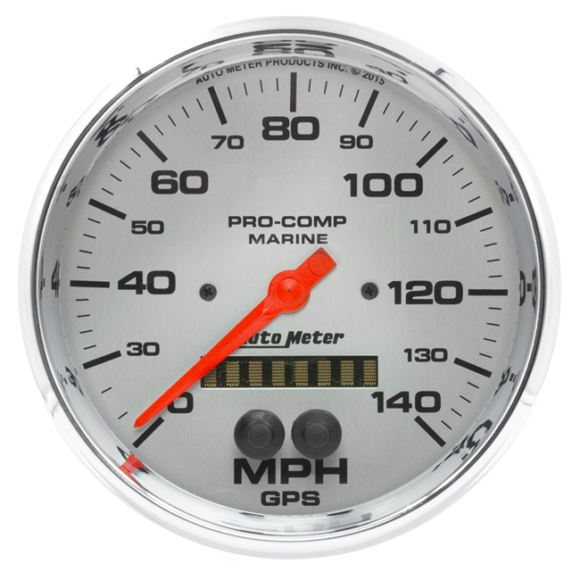 GPS HP Speedometer with Display 140 MPH 5" Platinum