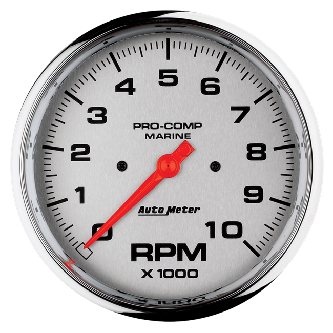 Tachometer 10,000 RPM 5" Platinum