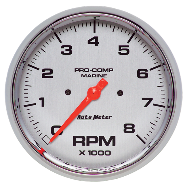 Tachometer 8,000 RPM 5" Platinum