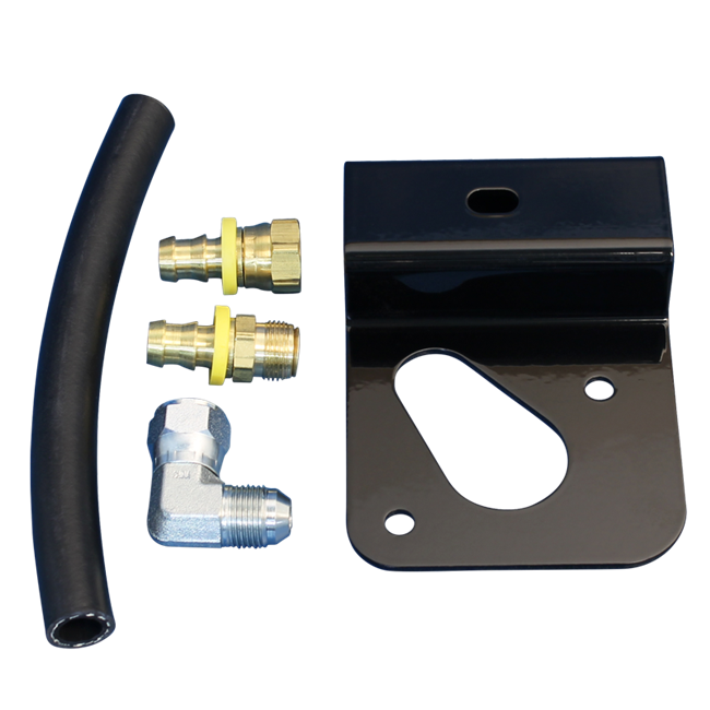 Oil Filter Bracket Kit Big Block Chevy EFI Applications with Serpentine Accessory Belts