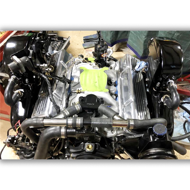 EMI Thunder Exhaust System - SB Chevy with Standard Aluminum Risers