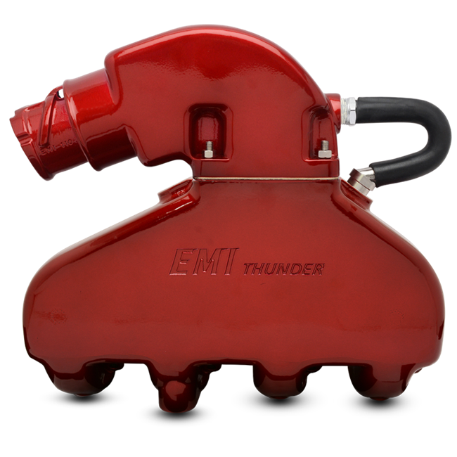 EMI Thunder Exhaust System - BB Chevy with Standard Aluminum Risers
