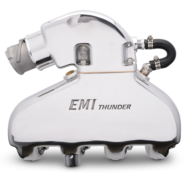 EMI Thunder Exhaust System - BB Chevy with Standard Aluminum Risers