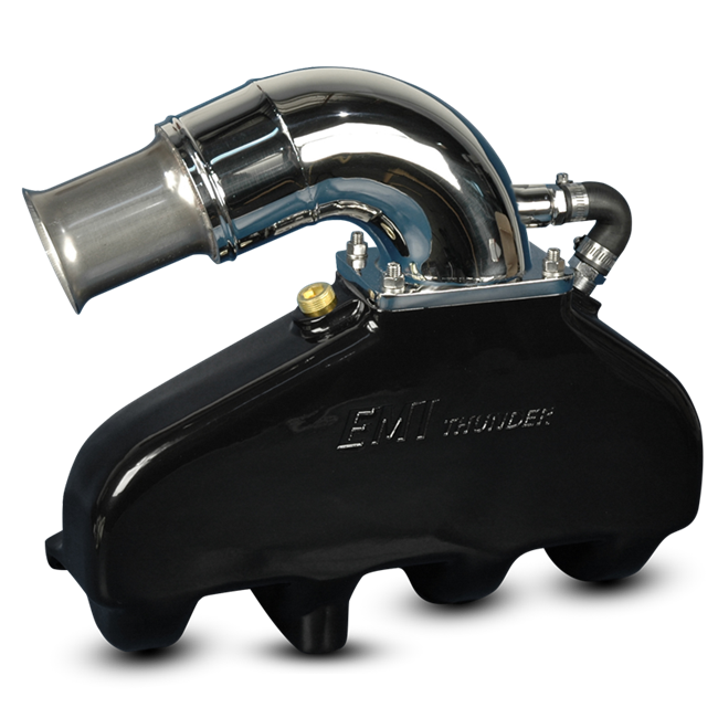 EMI Thunder Exhaust System - BB Chevy with SS Silent Choice Risers