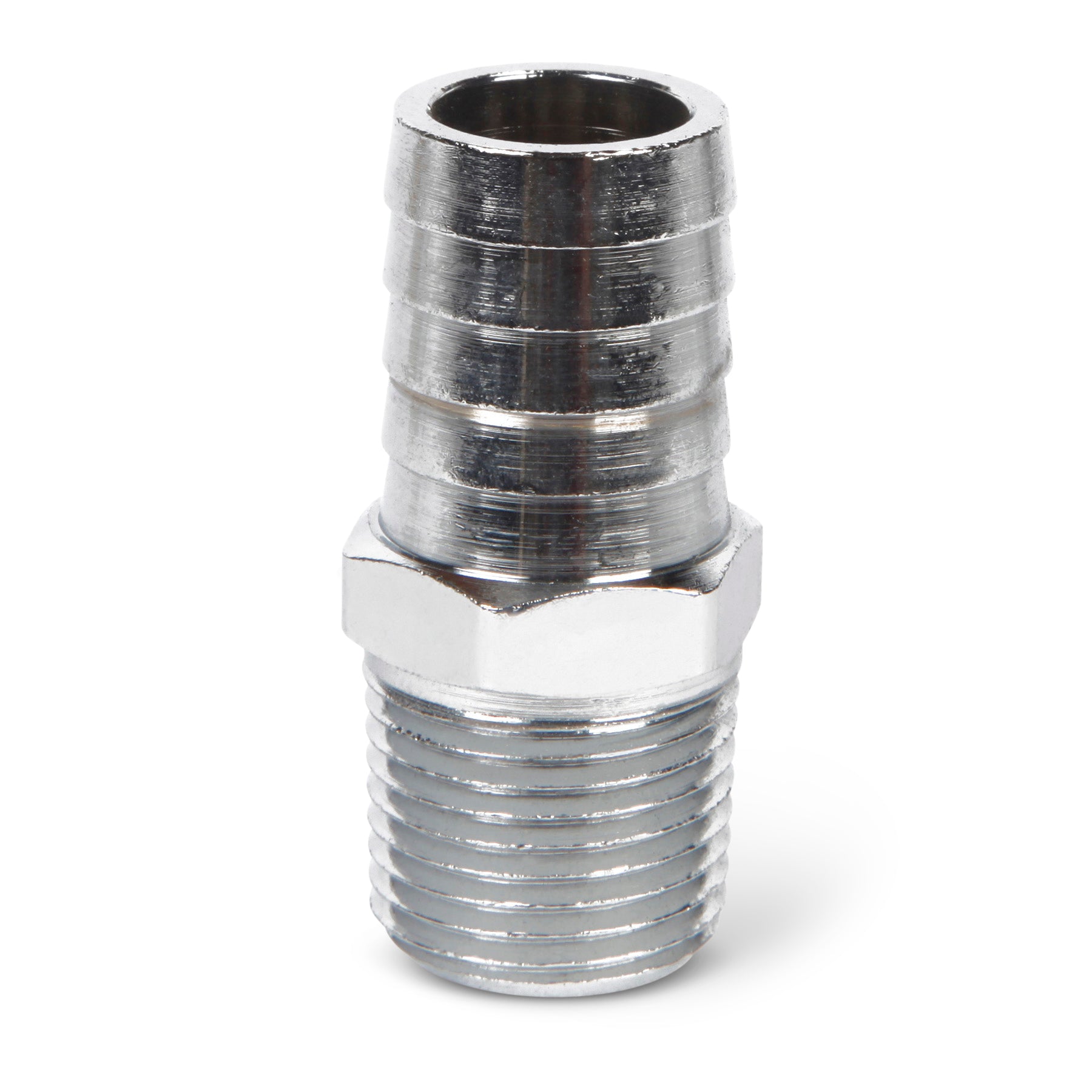 Chrome Brass Fitting 3/8" NPT 5/8" Hose
