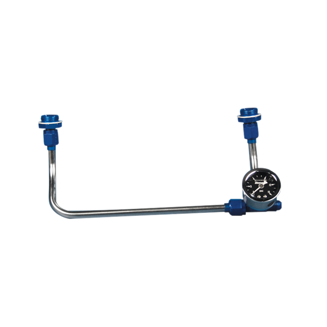 Carb Line Standard Long - 8 Inlet & Gauge Tee