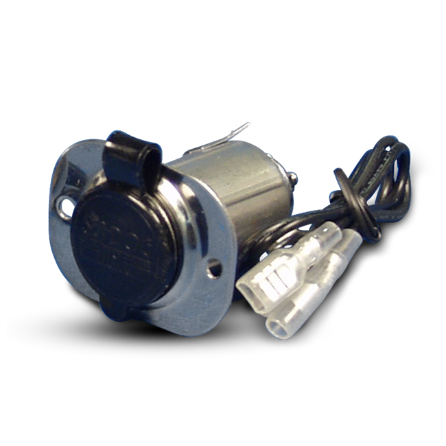 Power Socket 12 Volt Chrome