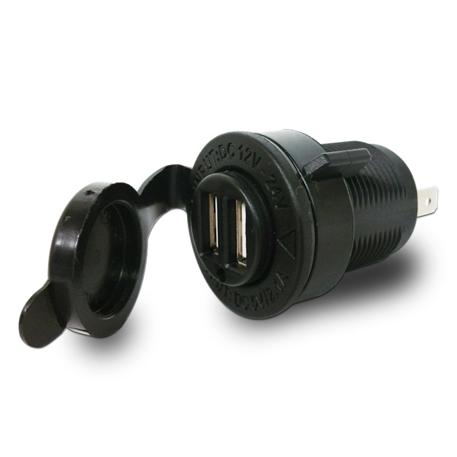 Power Socket 12V Dual USB