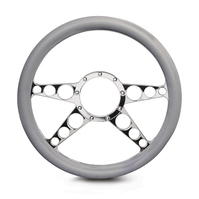 Steering Wheel 4 Spoke Racer Billet Aluminum