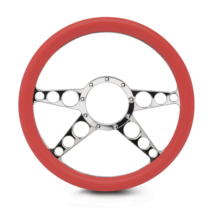 Steering Wheel 4 Spoke Racer Billet Aluminum