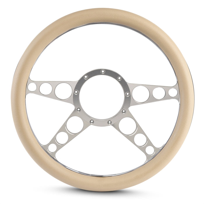 Steering Wheel 4 Spoke Racer Billet Aluminum
