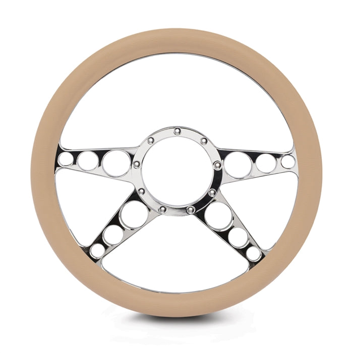 Steering Wheel 4 Spoke Racer Billet Aluminum
