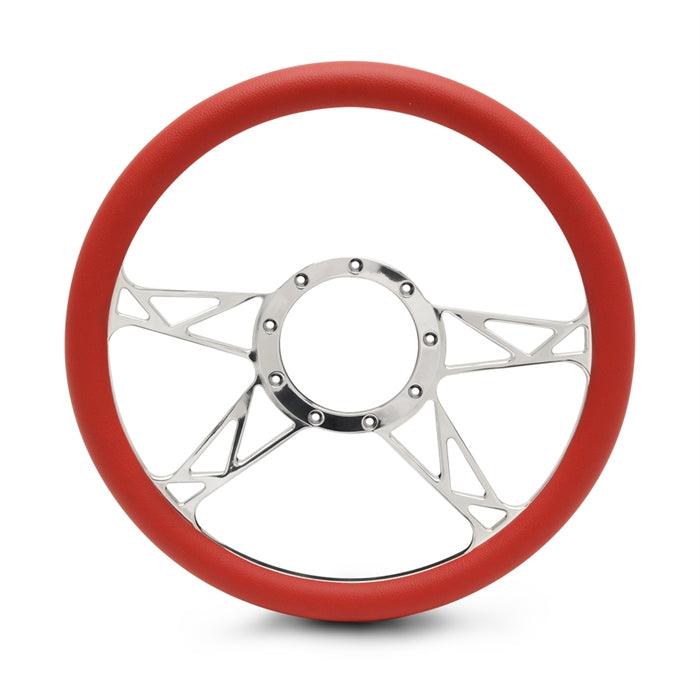 Steering Wheel 4 Spoke Kinetic Billet Aluminum