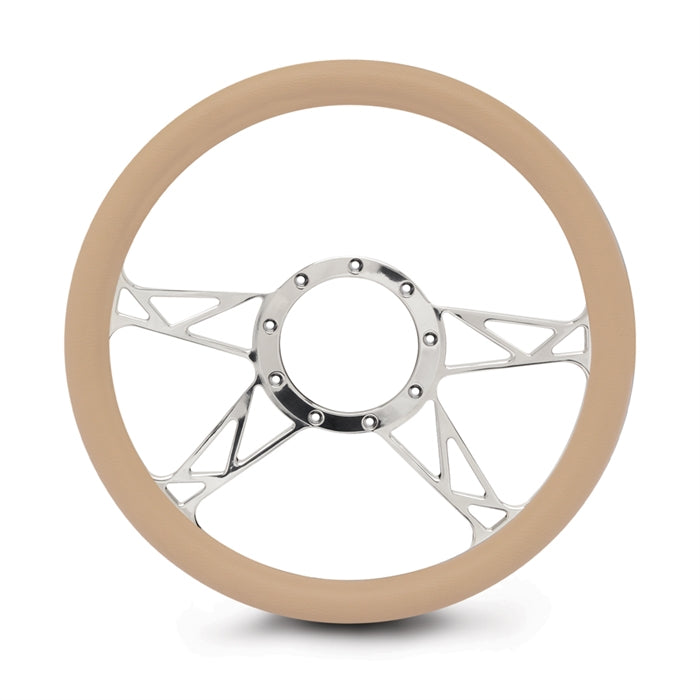 Steering Wheel 4 Spoke Kinetic Billet Aluminum