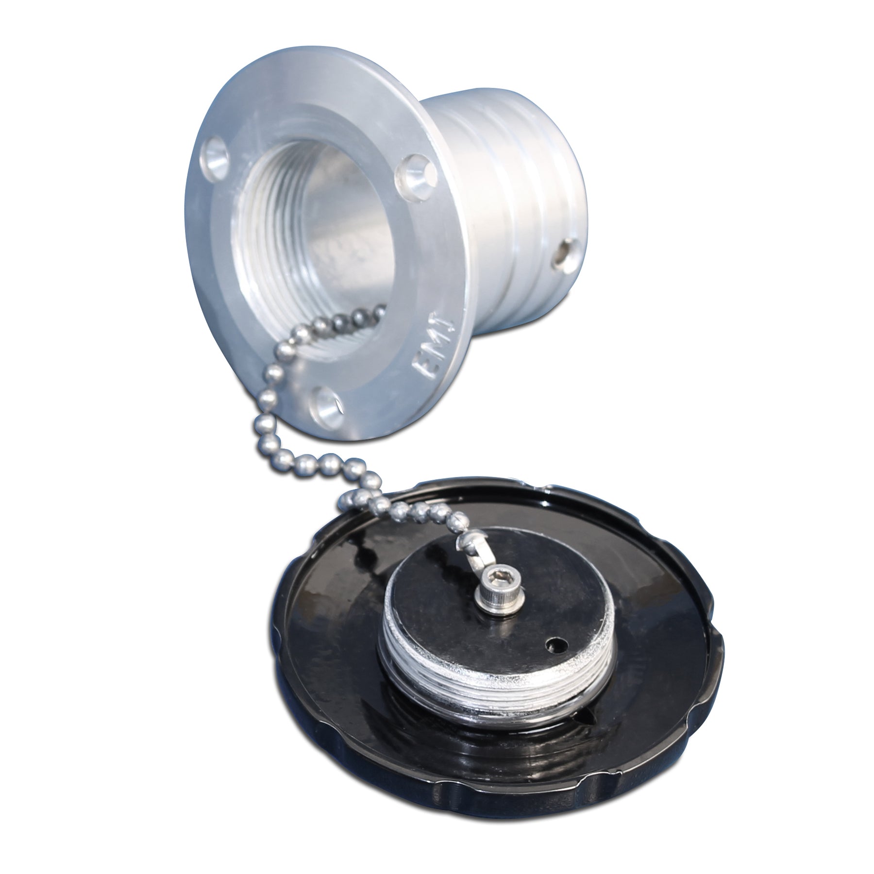 Billet Aluminum Flush Mount Deck Gas Fill - Non Vented 2" Hose