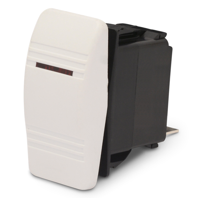 Carling Rocker Switch Single Pole, Double Throw On-Off White