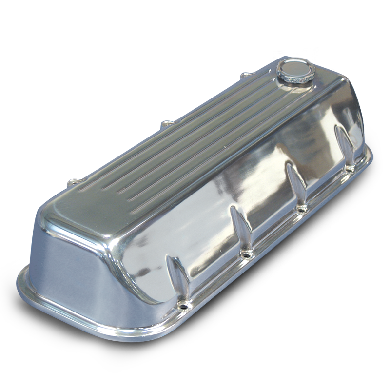 Valve Covers BB Chevy Angled Ball Milled
