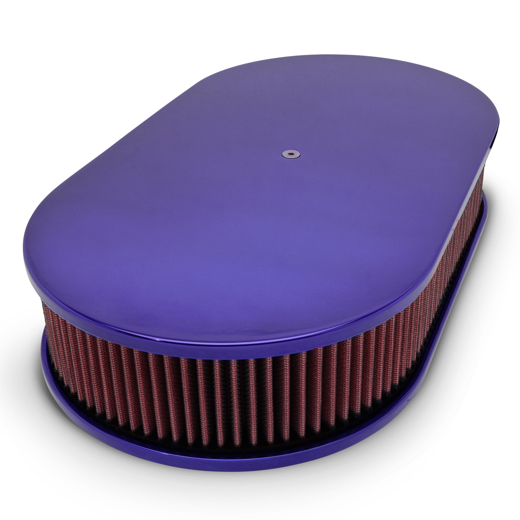 Billet Aluminum Oval Air Cleaner Smooth Standard Carb