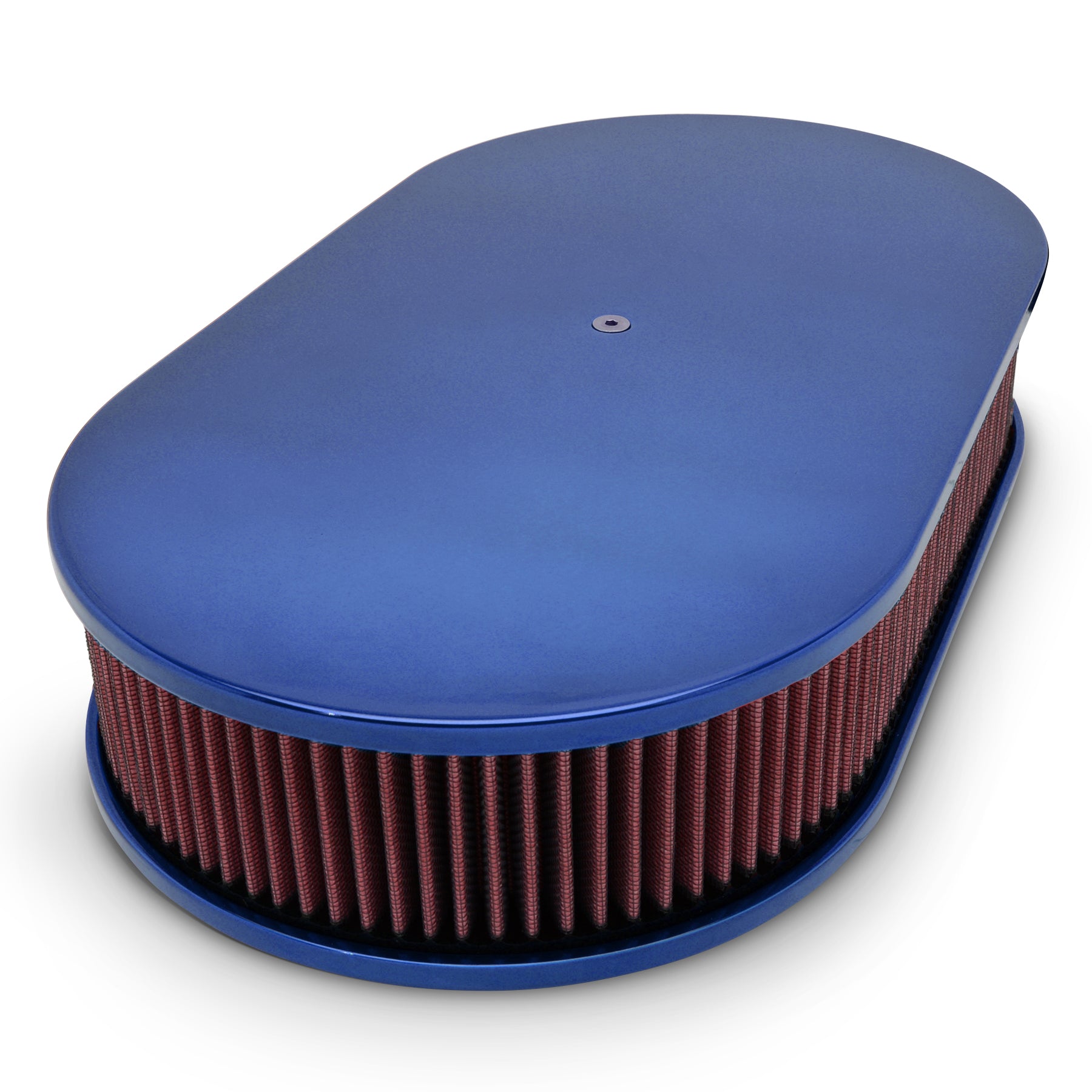Billet Aluminum Oval Air Cleaner Smooth Dominator Carb