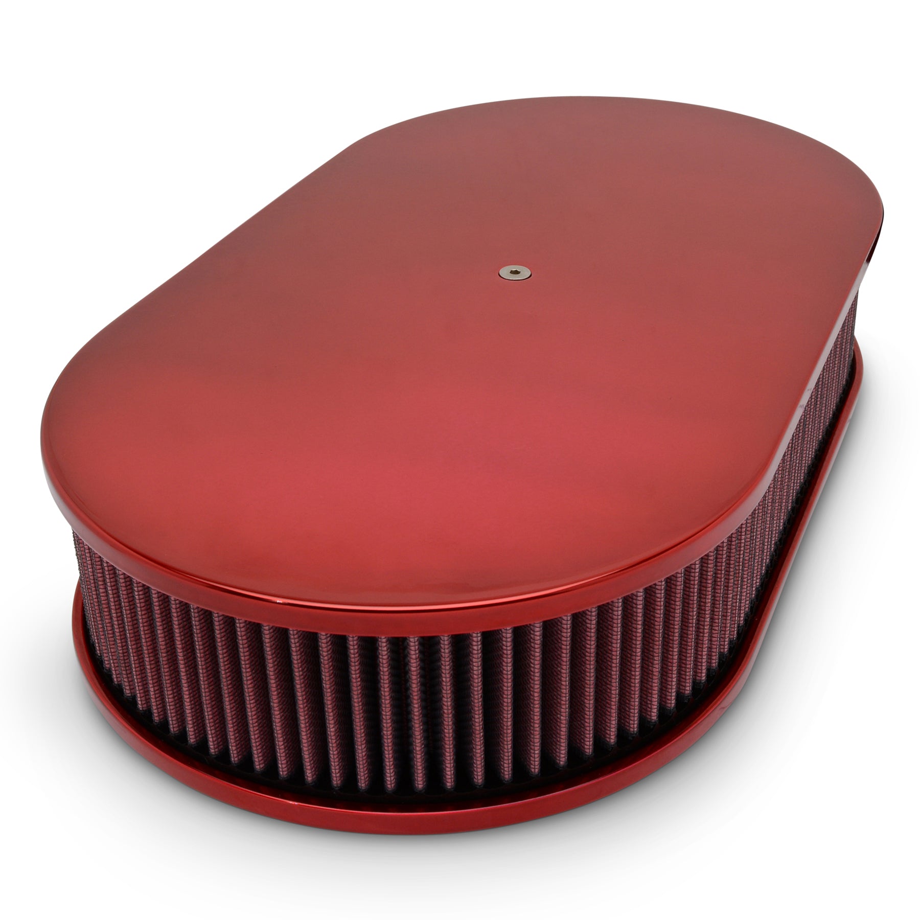 Billet Aluminum Oval Air Cleaner Smooth Dominator Carb