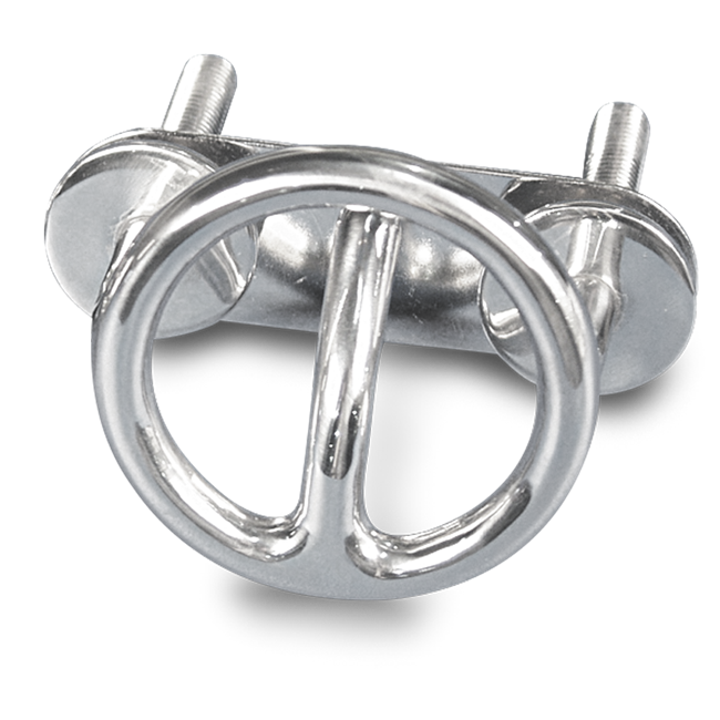 Ski Tow Ring Stainless Steel Transom Mount - 3.5" Round