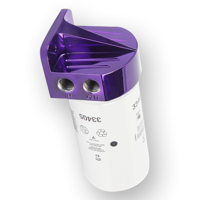 Billet Aluminum High Volume Fuel Filter / Water Separator Head