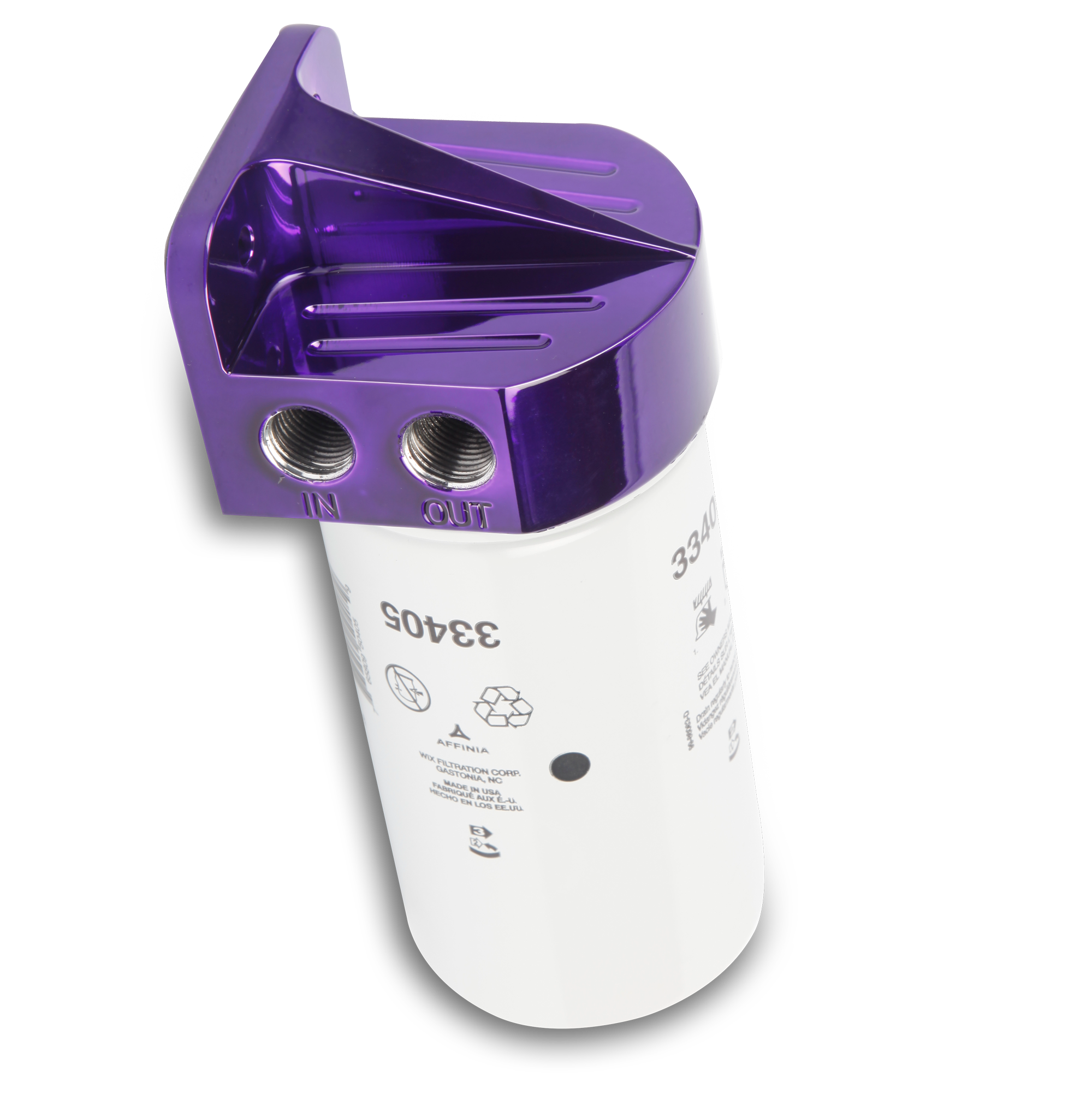 Billet Aluminum High Volume Fuel Filter / Water Separator Kit