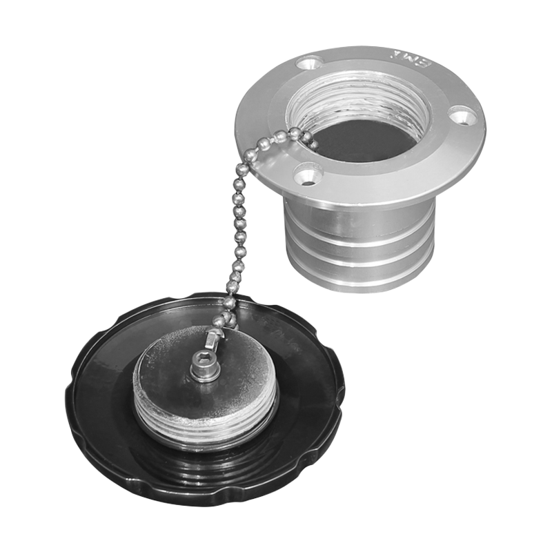 Billet Aluminum Flush Mount Deck Gas Fill - Non Vented 1 - 1/2" Hose