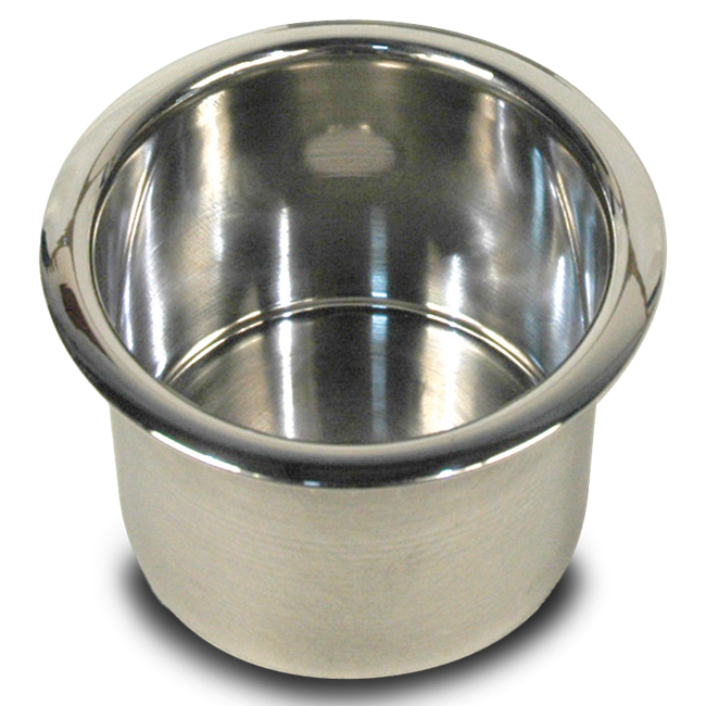 Cup Holder Spun Aluminum - Large (3 - 3 / 4")