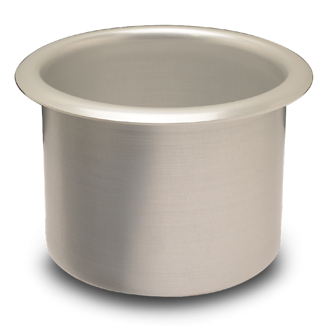 Cup Holder Spun Aluminum - Large (3 - 3 / 4")