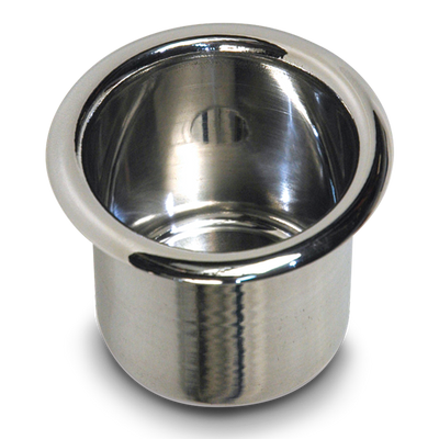 Cup Holders Spun Aluminum - Medium (3 - 3 / 8")