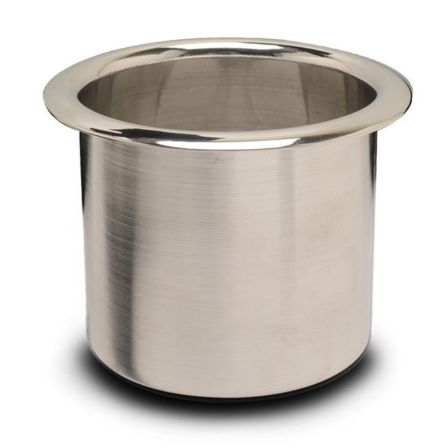 Cup Holders Spun Aluminum - Medium (3 - 3 / 8")