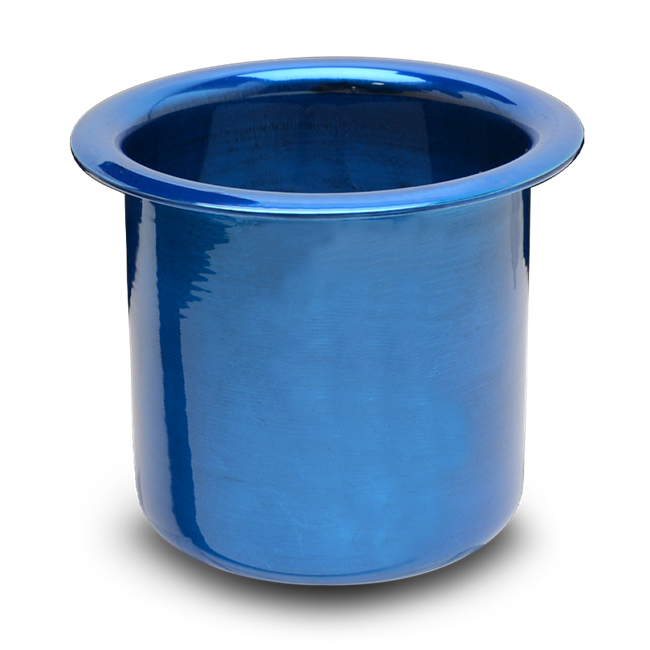Cup Holders Spun Aluminum - Small (3")