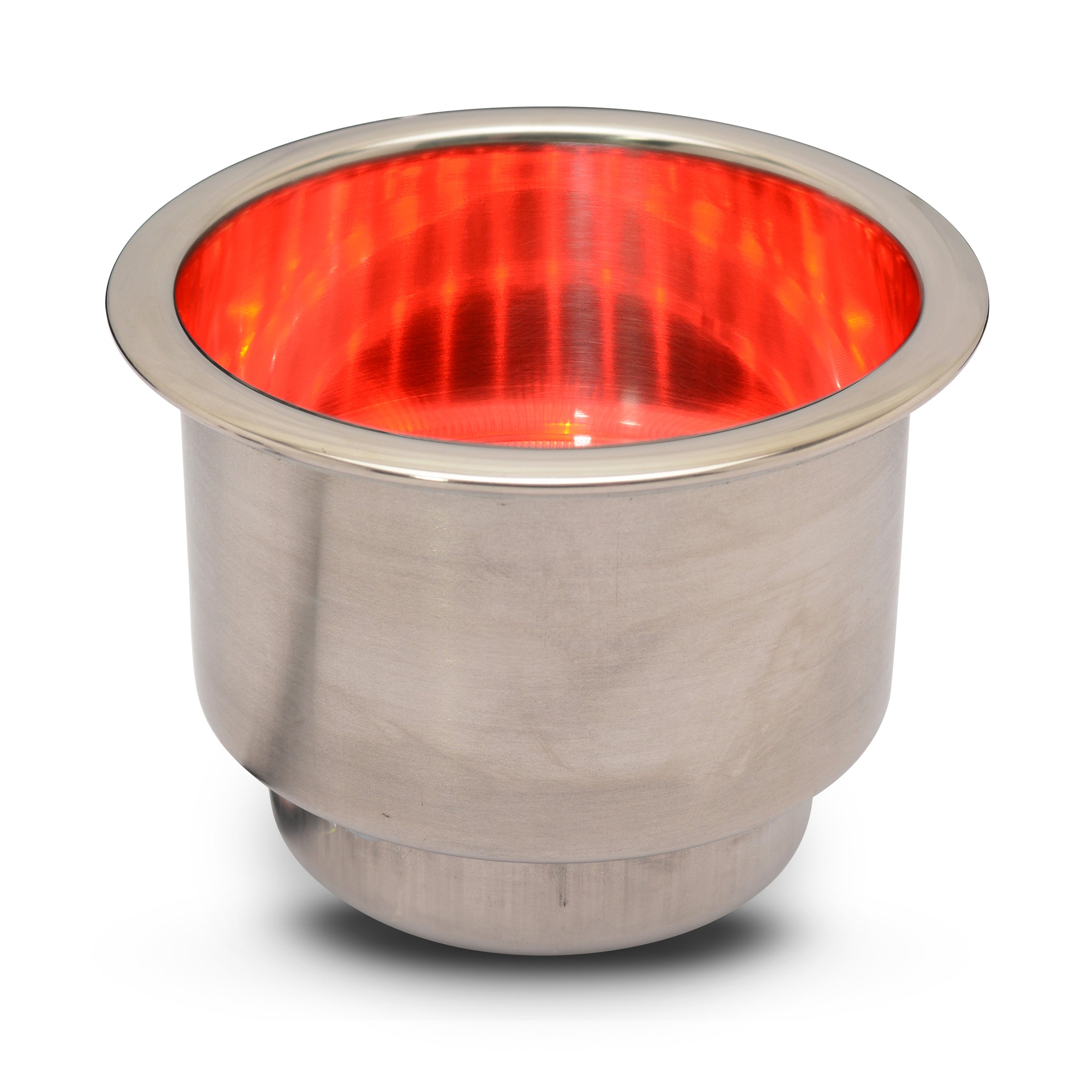 Cup Holders Stainless Steel Red LED Light