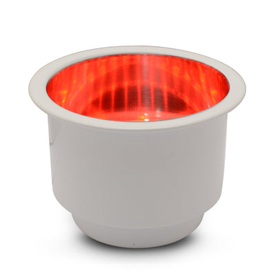 Cup Holders Stainless Steel Red LED Light