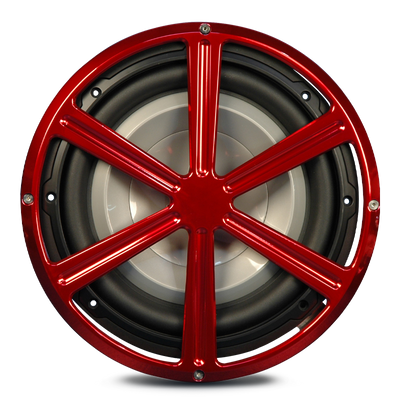 Billet Aluminum 10" Subwoofer Grill Wheel Style