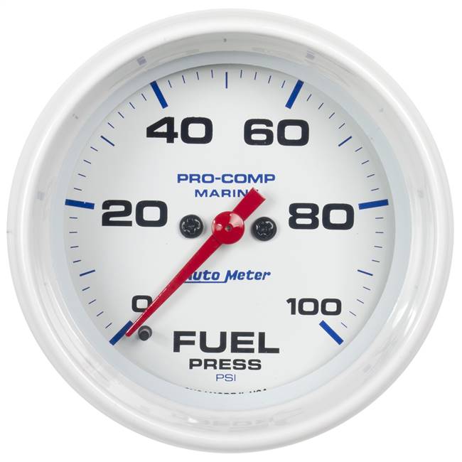 Fuel Pressure 100 PSI 2 - 5 / 8" White