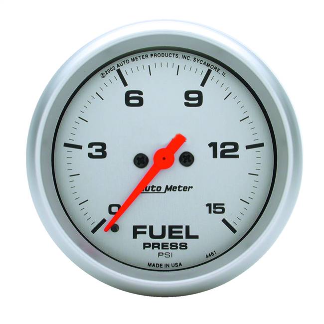 Fuel Pressure 15 PSI 2 - 5 / 8" Silver