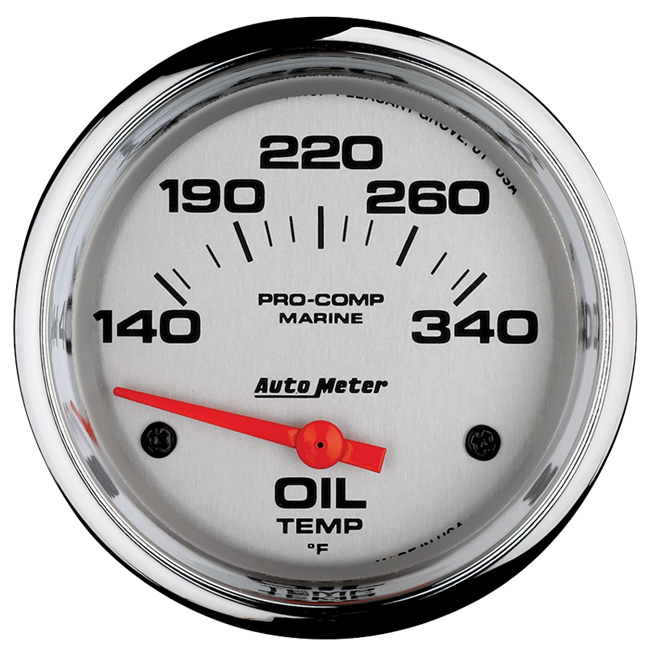 Oil Temp 2 - 5 / 8" Platinum