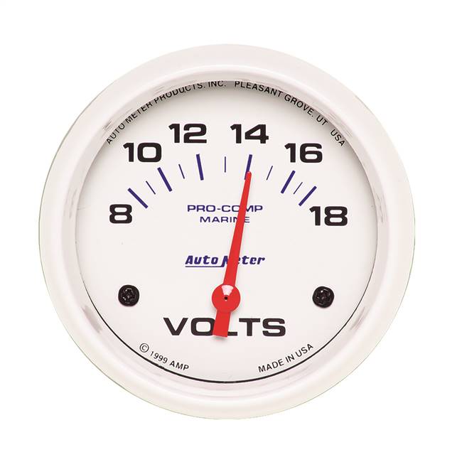 Voltmeter 2 - 5 / 8" White