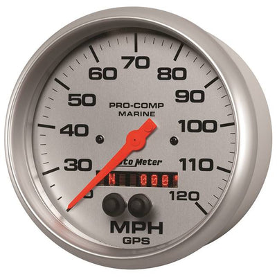 GPS HP Speedometer with Display 120 MPH 5" Silver