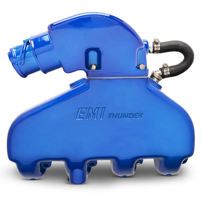 EMI Thunder Exhaust System - BB Chevy with Standard Aluminum Risers