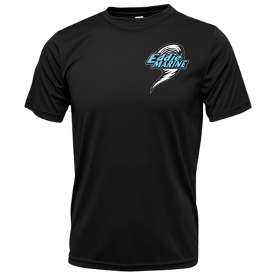 Eddie Marine American Flag - Dri - FIT | Black Tee