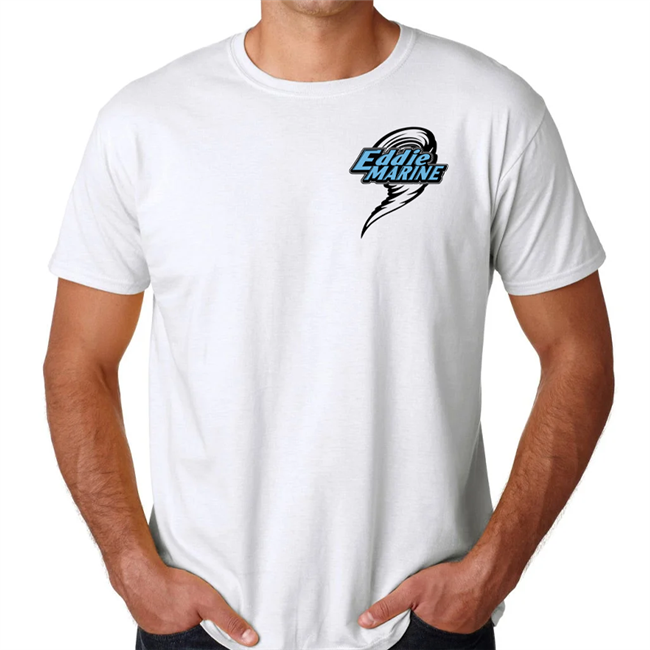 Eddie Marine American Flag - White Tee